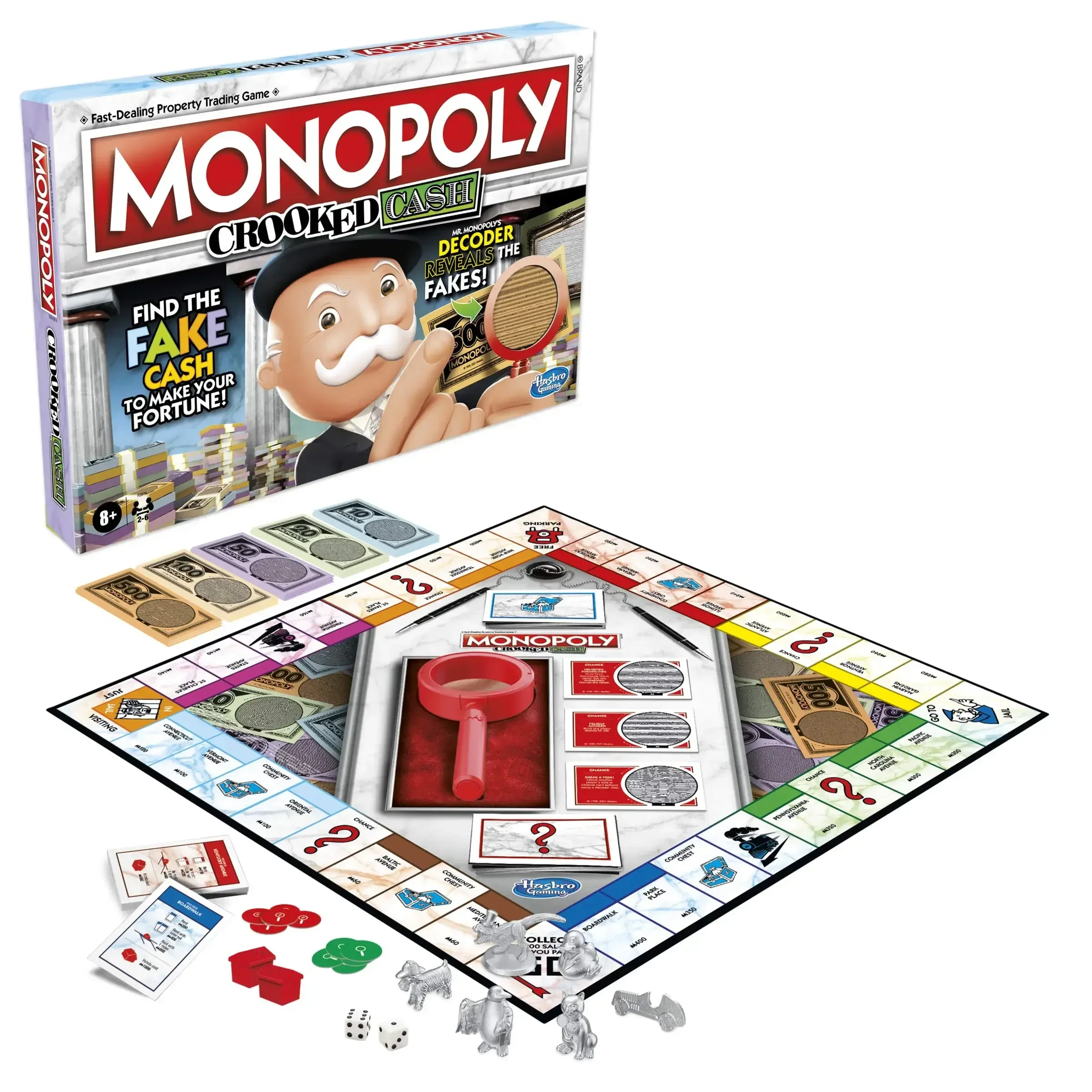 Hasbro Game Monopoly - Hasbro Monopoly Crooked Cash Board Game