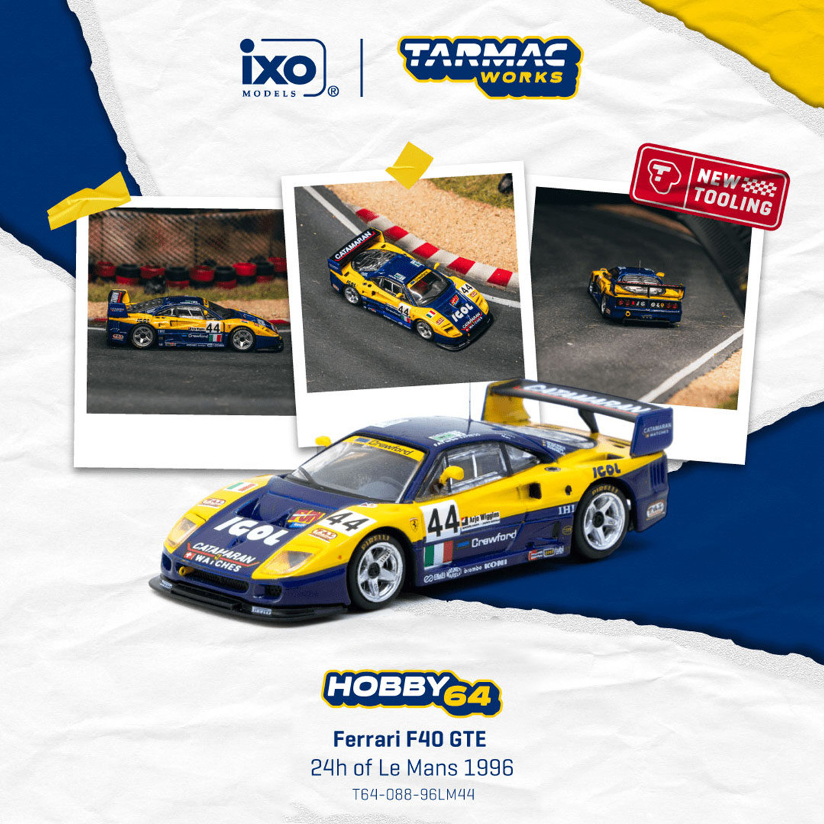 Tersedia TW 1:64 Ferrari F40 G - Die Cast Car 1 64 ulasan dan harga